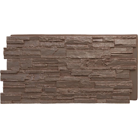 Ekena Millwork Cascade Stacked Stone, StoneWall Faux Stone Siding Panel PNU24X48CAAB